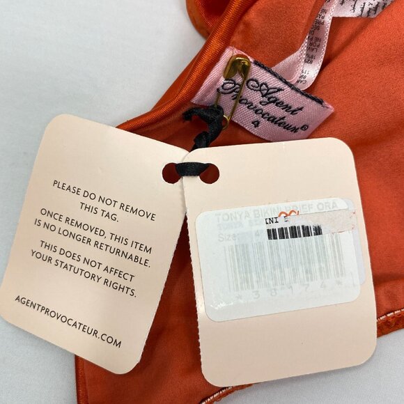Agent Provocateur Tonya Orange Bikini Set AP4 Large - Picture 13 of 15